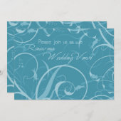 Turquoise Vow Renewal Ceremony Kaart (Voorkant / Achterkant)