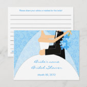 Turquoise Vrijgezellenfeest Advice Kaarten (Voorkant / Achterkant)