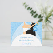 Turquoise Vrijgezellenfeest Advice Kaarten (Staand voorkant)