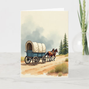 Turquoise Wagon Vaderdagkaart Kaart
