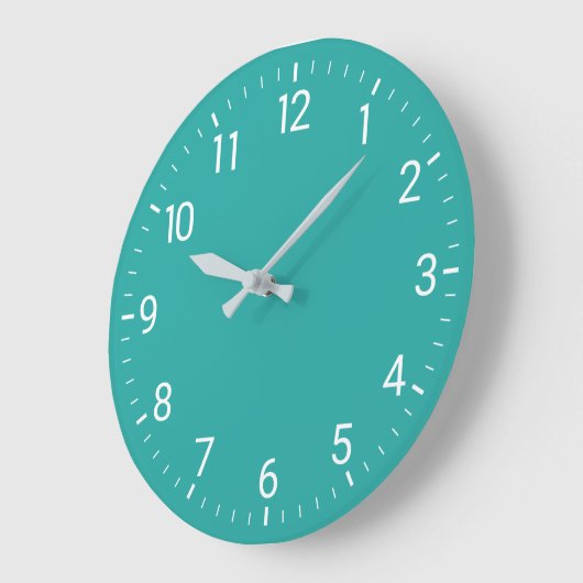 Turquoise Wall Clock Grote Klok (Hoek)