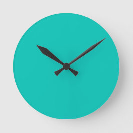 Turquoise Wall Clock Ronde Klok