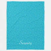 Turquoise Water Afbeelding Fleece Blanket (Voorkant)
