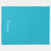 Turquoise Water Afbeelding Fleece Blanket (Voorkant (Horizontaal))