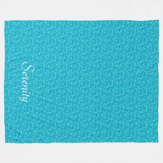 Turquoise Water Afbeelding Fleece Blanket (Voorkant (Horizontaal))