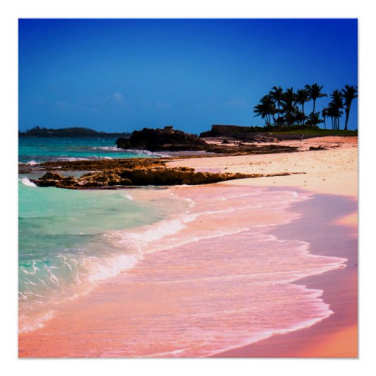 Turquoise Water Beach Poster (Voorkant)