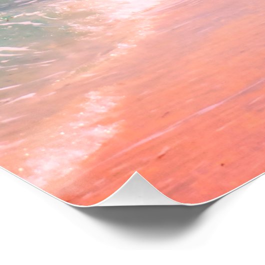 Turquoise Water Beach Poster (Hoek)