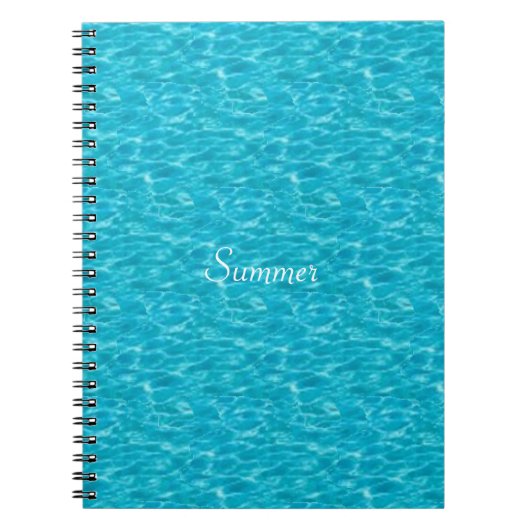 Turquoise Water Beeld Notitieboek (Voorkant)