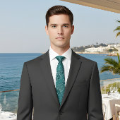 Turquoise Water Caustics Tie Stropdas