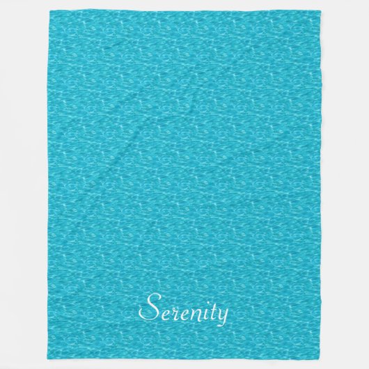 Turquoise Water Image Fleece Deken (Voorkant)