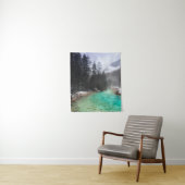 Turquoise water in Mojstrana, Slovenië Wandkleed (In situ)