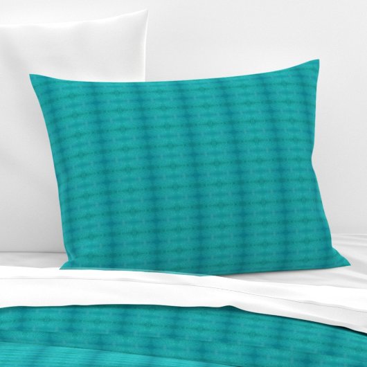 Turquoise water S-formaat patroon Kussensloop