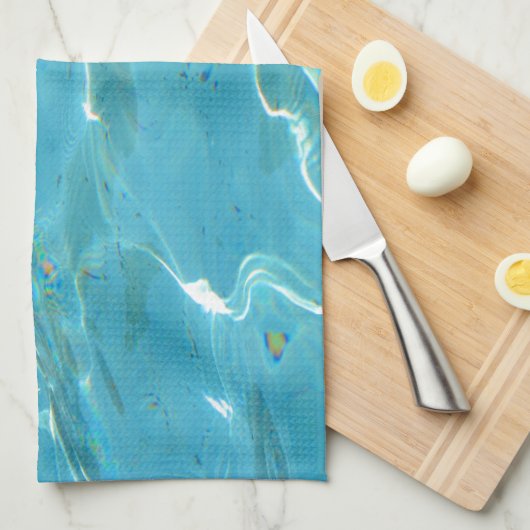 Turquoise Water Theedoek (Quarter Fold)