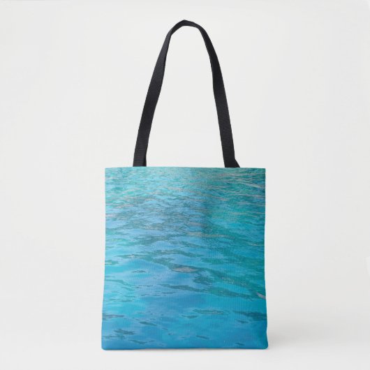 Turquoise Water Tote Bag (Voorkant)
