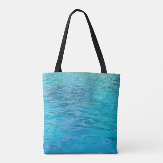Turquoise Water Tote Bag (Achterkant)