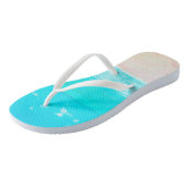 Turquoise Water Tropical Sand Beach Teenslippers (Schuin)