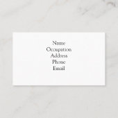 Turquoise water van het zee visitekaartje (Achterkant)