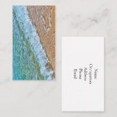 Turquoise water van het zee visitekaartje (Voorkant / Achterkant)
