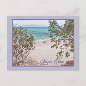 Turquoise Water, White Sand Beach/Naxos, Griekenla Briefkaart (Voorkant)