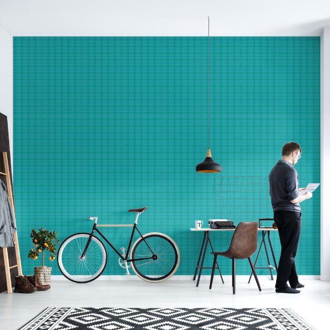 Turquoise water XS-formaat patroon Behang (Woonkamer)
