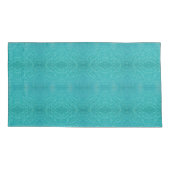 Turquoise wateren L-formaat patroon Kussensloop (Achterkant)