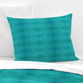 Turquoise wateren L-formaat patroon Kussensloop