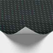 Turquoise Waterman Symbool Wrapping Papier (Hoek)
