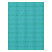 Turquoise waterpatroon tafelkleed (Voorkant)