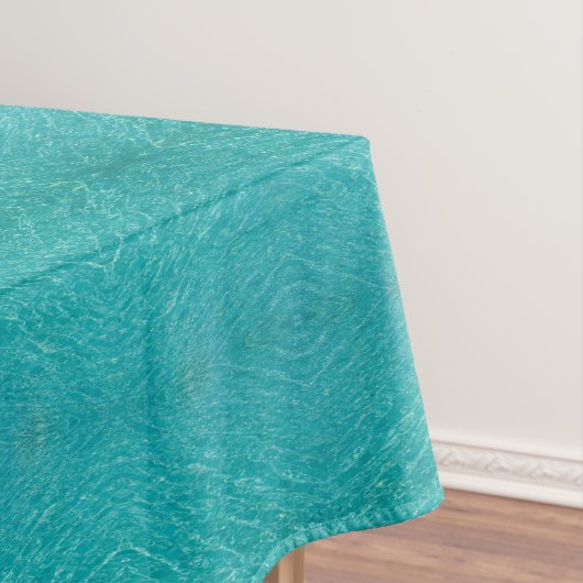 Turquoise waterpatroon tafelkleed (Voorbeeld)