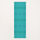 Turquoise waterpatroon yogamat (Voorkant)