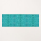 Turquoise waterpatroon yogamat (Voorkant (horizontaal))
