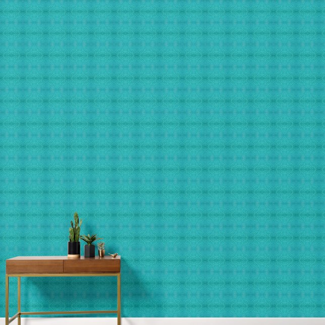Turquoise waters S-size pattern Behang (Hal)