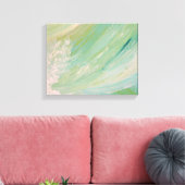 Turquoise waterval canvas Print (Insitu (Woonkamer))