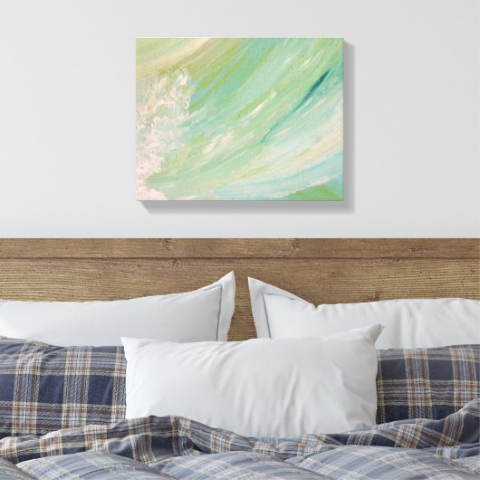 Turquoise waterval canvas Print (Insitu (Slaapkamer))