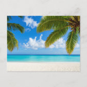 Turquoise Watervallandschap Briefkaart (Voorkant)