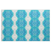 Turquoise Waterverf Abstract Stof (Fat Quarter)