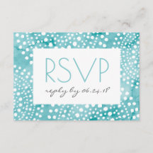 Turquoise Waterverf Bali Boho RSVP