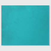 Turquoise Waterverf Cadeaupapier (Vlak)