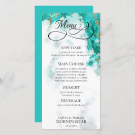 Turquoise Waterverf Geode