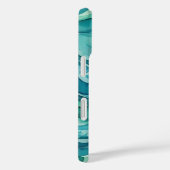 Turquoise Waterverf Oceaan Golven Case-Mate iPhone Case (Achterkant / Rechts)