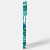 Turquoise Waterverf Oceaan Golven Case-Mate iPhone Case (Achterkant / Rechts)