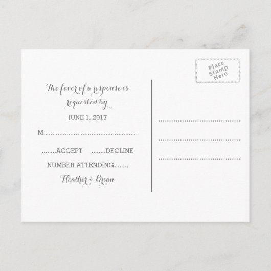 turquoise Waterverf response Briefkaart (Achterkant)