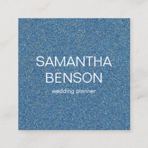 Turquoise Waterverf Wedding Planner Vierkante Visitekaartje