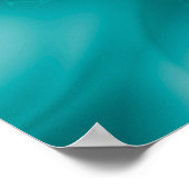 Turquoise Wave Poster (Hoek)