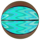Turquoise Waves Basketbal (Voorkant)