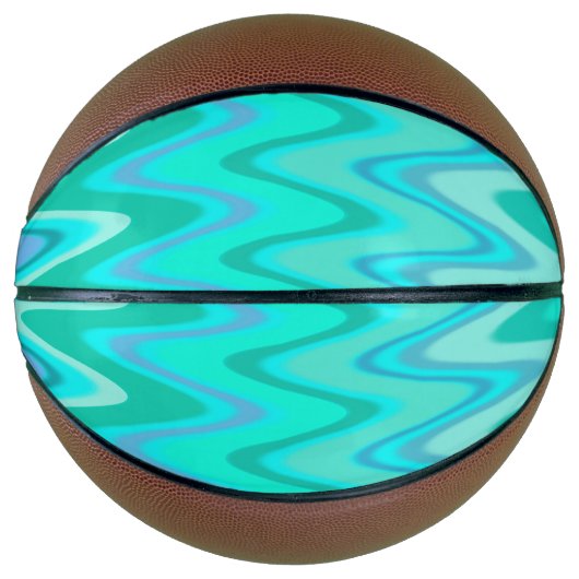 Turquoise Waves Basketbal (Voorkant)