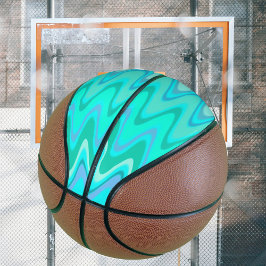 Turquoise Waves Basketbal
