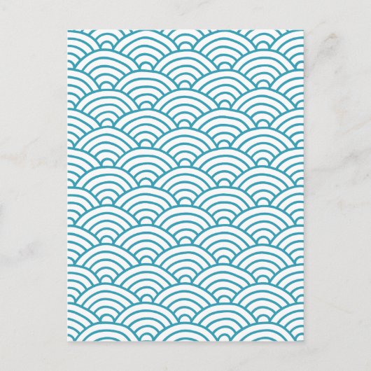 Turquoise Waves Briefkaart (Voorkant)