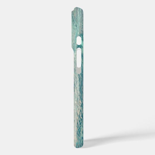 Turquoise Waves Case-Mate iPhone Case (Achterkant / Links)
