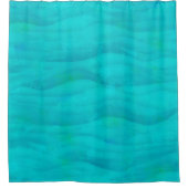 Turquoise Waves Douchegordijn (Voorkant)